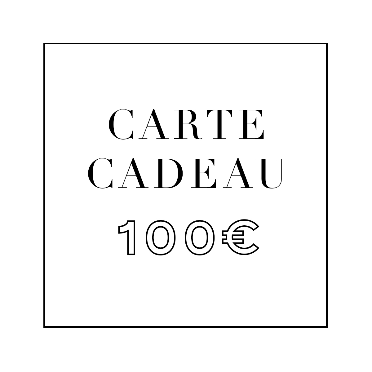 Carte Cadeau 100€