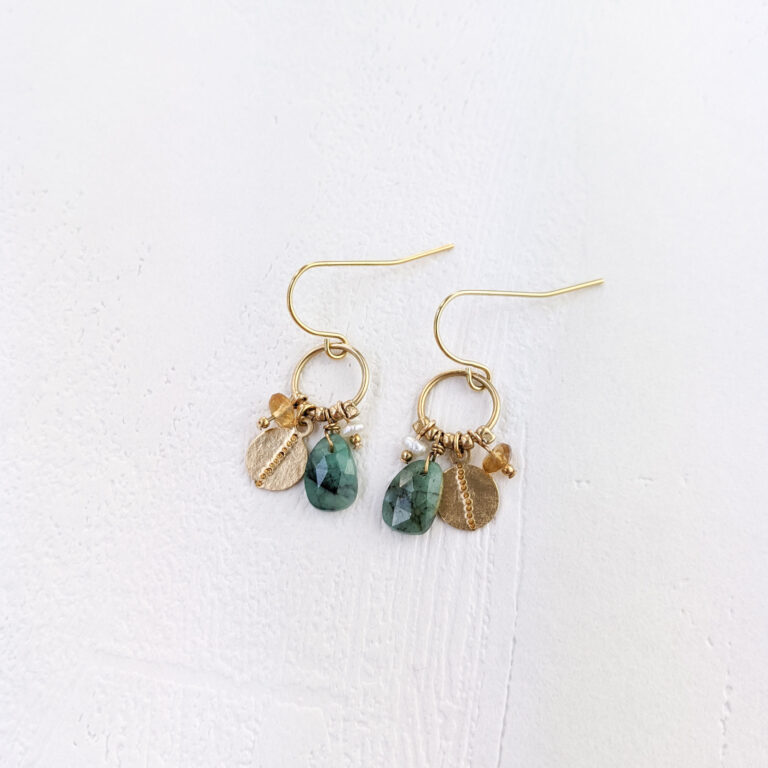 Boucles TAHMEK Emeraude