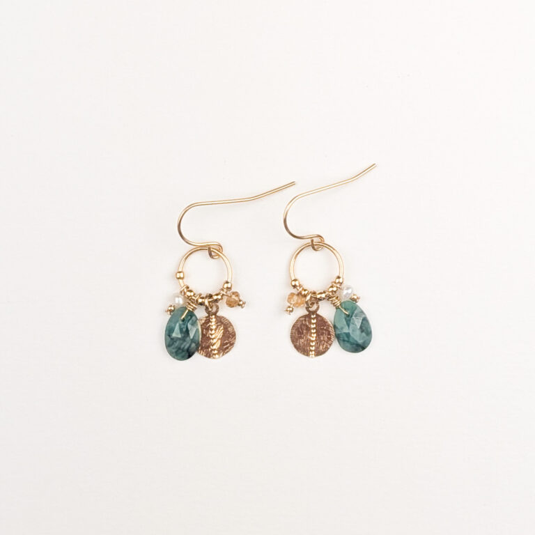 Boucles TAHMEK Emeraude