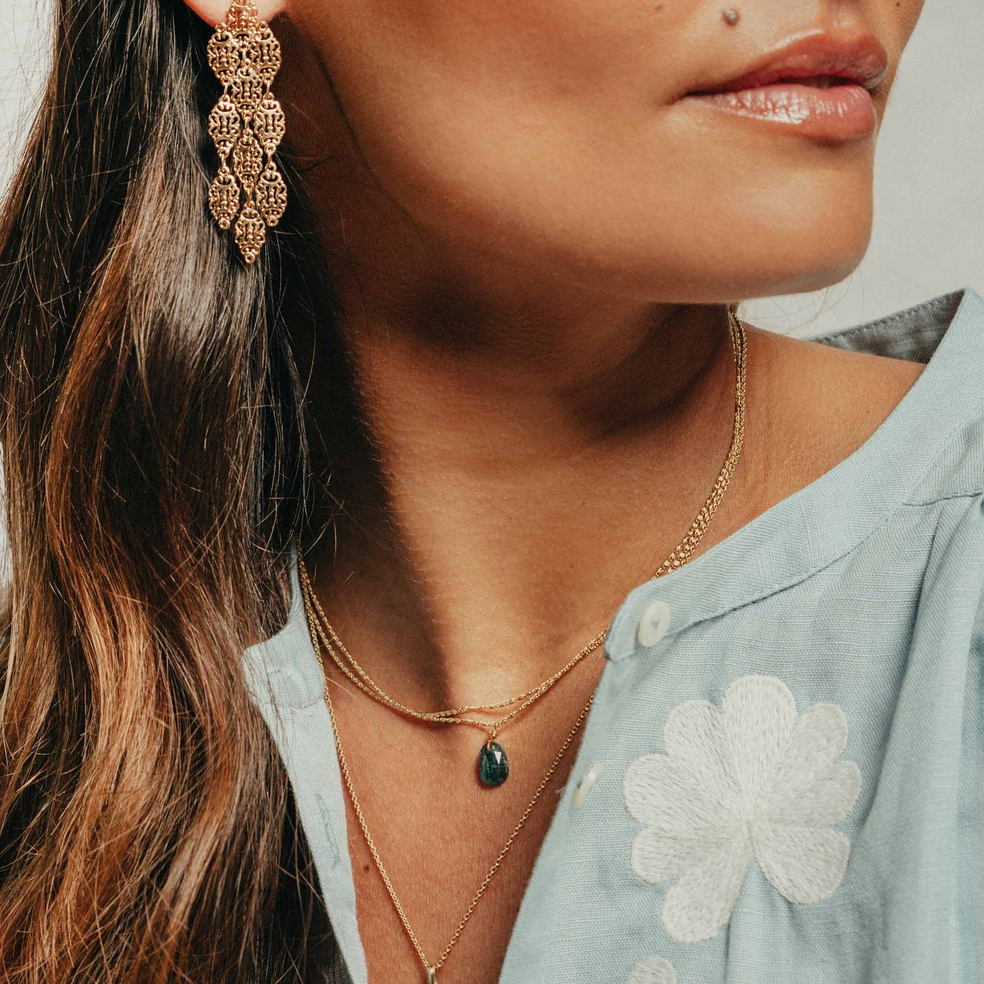 Collier LAKOTA Tourmaline Rose