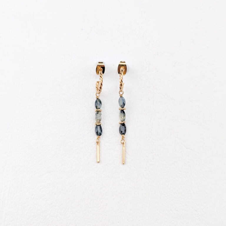 Boucles SANTOS Saphir