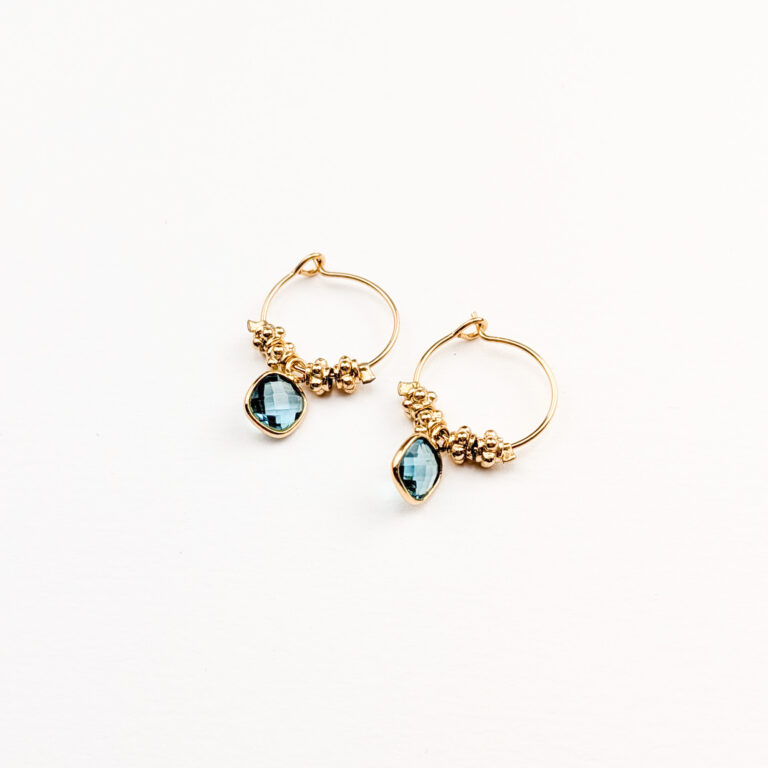 Boucles MIRISSA Saphir