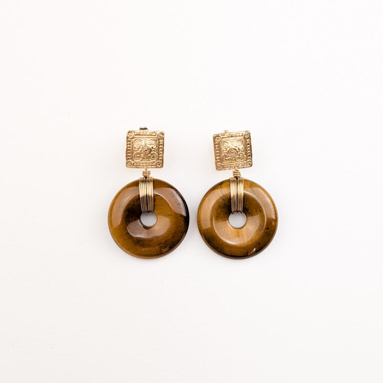 Boucles TINAWA Oeil de Tigre