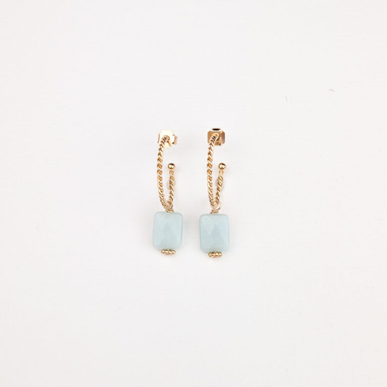 Boucles OAKLAND Amazonite